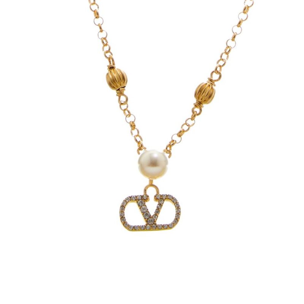 Valentino Vlogo Signature Swarovski Necklace